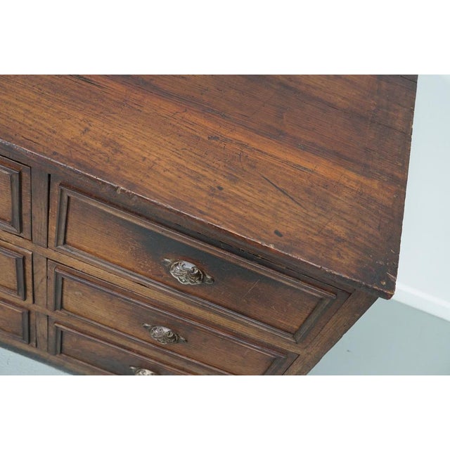 French Oak & Fruitwood Apothecary Filing Cabinet For Sale - Image 3 of 18