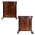 1990's Regency Empire Nightstand Pair - Mahogany - Lion Paw Feet - Hickory-White For Sale
