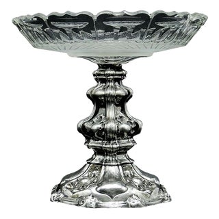 19th Century Austro-Hungarian Silver Fruit Platter For Sale