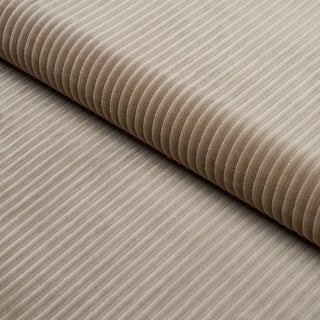 Schumacher Wyatt Corduroy Fabric In Sandstone For Sale