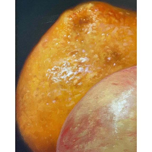 Paint Large Ruben Franco Jaime Still Life Painting of Apples and Oranges For Sale - Image 7 of 11