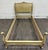 Vintage Twin Size French Provincial Louis XV Style French Bisque Cream Bed For Sale - Image 4 of 17