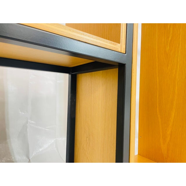 Custom Architectural Metal and Wood Display Cabinet / Bookcase, Usa 1990's For Sale - Image 13 of 18