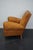 Vintage French Cognac-Colored Leather Club Chair, 1940s For Sale - Image 9 of 16