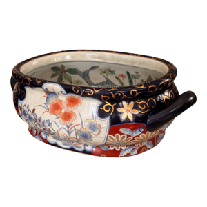Mid-Century Porcelain Chinese Foot Bath Cache Pot