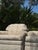 1990s Pair of Vintage Ethan Allen White Damask Upholstered Accent Chairs For Sale - Image 5 of 8