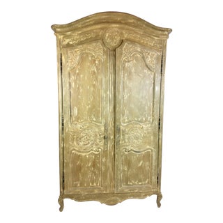 1980s French Country Drexel Heritage Armoire For Sale