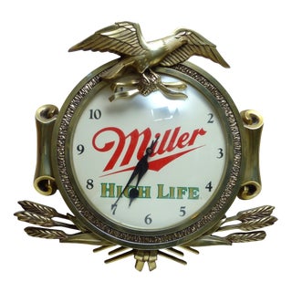 Miller Beer Clock, USA, 1970 For Sale