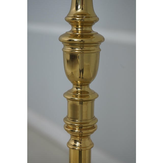 Virginia Metalcrafters Colonial Style Brass Floor Lamp For Sale In Philadelphia - Image 6 of 9