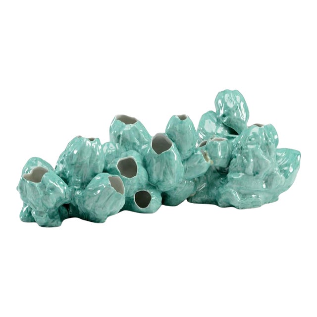 Wildwood Glazed Porcelain Barnacles - Green For Sale
