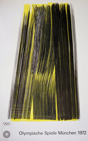 Hans Hartung, Composition Olympic Games Munich 1972, Lithograph