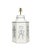 Late 20th Century Late 20th Century Pair of Hand-Painted Hexagonal Tin Tea Canister Table Lamps With Silver Calligraphic Designs (1-2) For Sale - Image 5 of 8