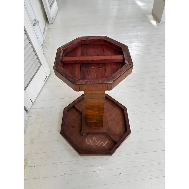Late 20th Century Italian Octagonal Marquetry Side Table For Sale In New Orleans - Image 6 of 7
