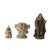 Statues of Our Lady & Pedestal, 19th Century, Set of 3 For Sale - Image 6 of 6