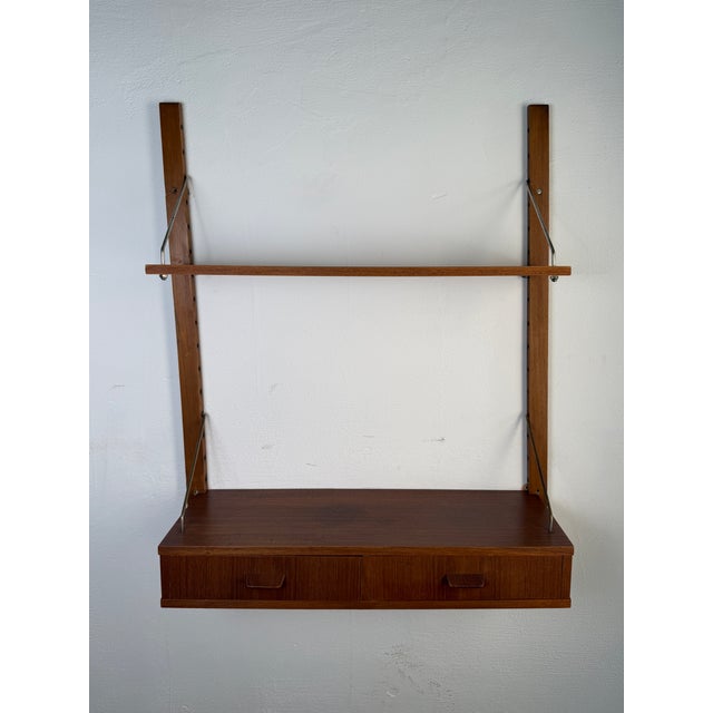 1960s Danish Modular Teak Wall System Unit, 1960s For Sale - Image 5 of 7