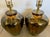 Hollywood Regency Large High Gloss Mottled Tortoise Shell/Drip Glaze Table Lamps From 80's/ a Pair For Sale - Image 3 of 5