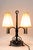 Art Deco Cast Iron Table Lamp with Fabric Shades, 1920s For Sale - Image 14 of 18