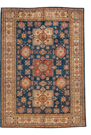 21st Century Contemporary Kazak Wool Rug 9 X 12