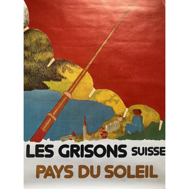 1970s Vintage Poster from Giacometti Augusto, Grisons, Switzerland, 1890s For Sale - Image 5 of 8