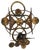Brutalist Wall Sculpture with Candleholder from Henrik Horst, Denmark, 1970s For Sale