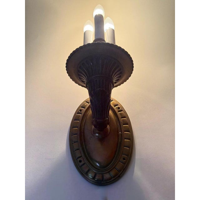 Brown Wall Sconce, Germany, 1930s For Sale - Image 8 of 14
