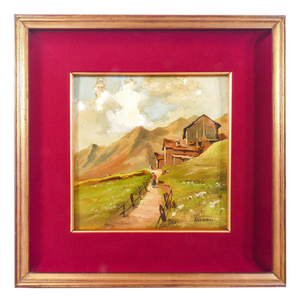 Giuseppe Gheduzzi, Landscape. Oil on Panel