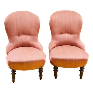 Set of Lounge Chairs in Fabric, 1940s For Sale