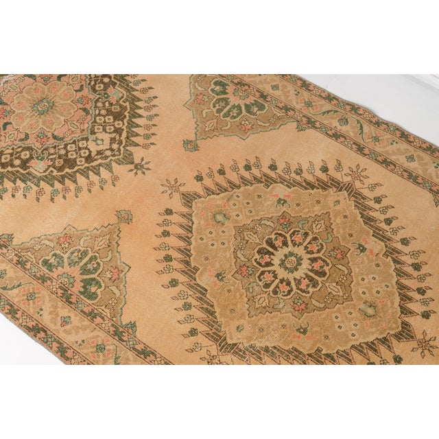 Kurdish Beige Hallway Runner Carpet For Sale - Image 4 of 10