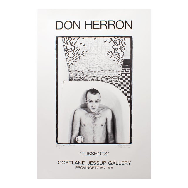 1991 “Tubshots” Keith Haring Exhibition Poster by Don Herron For Sale