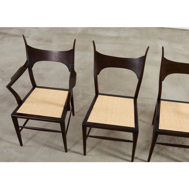 Set of Four Antler Dining Chairs by Edward Wormley for Dunbar For Sale - Image 9 of 18