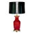 1960s Single Chinese Sang De Boeuf Flambé Oxblood Porcelain Table Lamp For Sale
