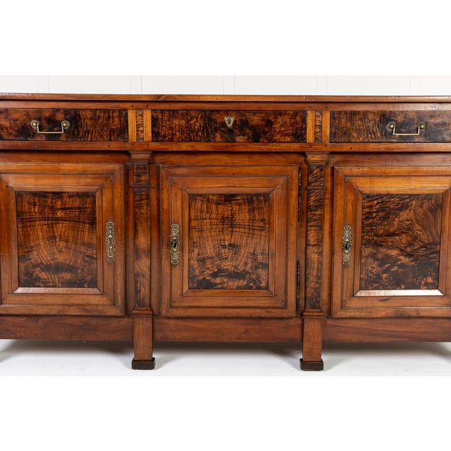 18th century french cherrywood and burr ash enfilade an 18th century french cherrywood and burr ash enfilade or sideboard....