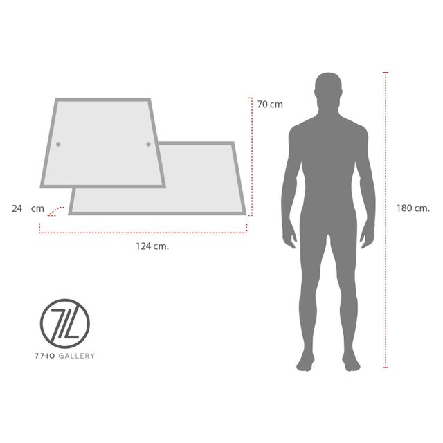 1950s 1950s Attributed to Wall-Mounted Bar Cabinet Designed by Eugenio Escudero For Sale - Image 5 of 5