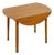Vintage Round Dining Table with Drop Leaves, 1970s For Sale