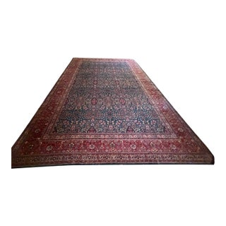Huge Palace Size Handmade Persian Wool Tabriz Rug 13.5’ by 20’ For Sale