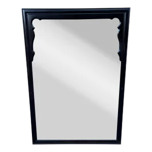 1970s Century Furniture Chin Hua by Raymond K Sabota Black Ebonized Asian Style Mirror