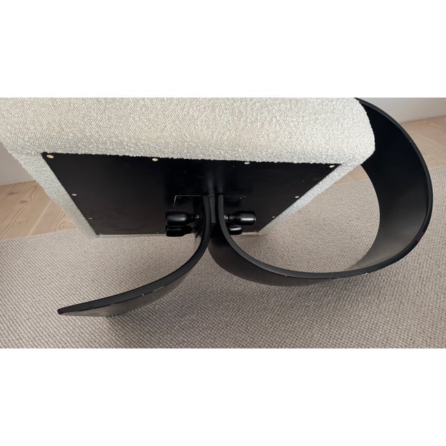 Set of Vintage Alta Lounge Chair and Ottoman in Wood and Wool, 1975 For Sale - Image 10 of 18