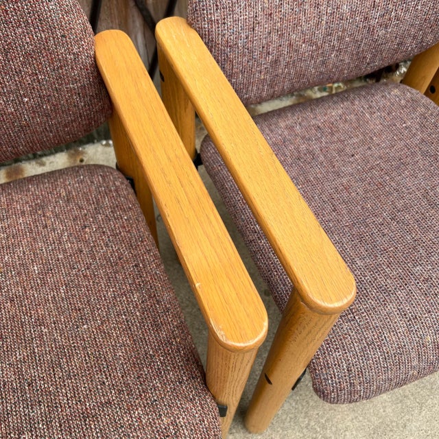 Wood Set of 3 Mid Century Modern Artec Office Chairs For Sale - Image 7 of 13