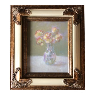 Original Contemporary Impressionist Still Life Painting Frame For Sale