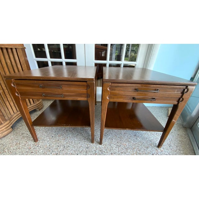 Mid 20th Century Mersman Mid Century Single Drawer End Tables - a Pair For Sale - Image 12 of 12