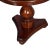 Art Deco Round Side Table in Solid Walnut & Burl Walnut For Sale - Image 3 of 5