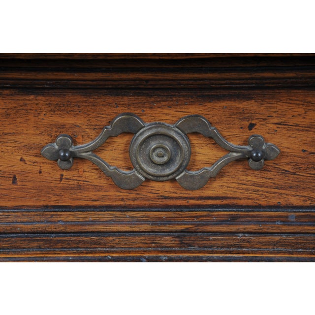 19th Century German Oak Letter Casket For Sale - Image 6 of 18