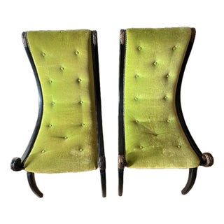 Mid 20th Century Hollywood Regency Chairs – Pair For Sale