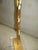 Vintage Maitland Smith Style Golden Oak Leaf on Lucite Base Table Lamp For Sale - Image 10 of 11