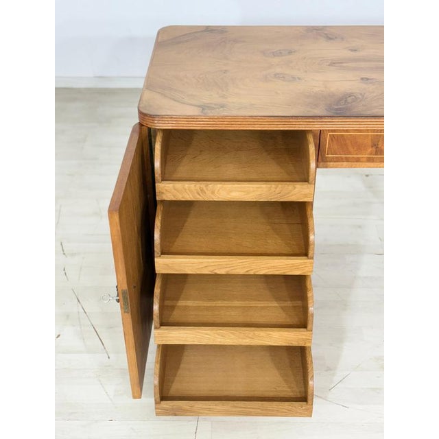 Art Deco Desk in Wood For Sale - Image 3 of 11