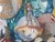 Late 20th Century Linda Morgan Colorful Abstract Contemporary Watercolor Painting Masks For Sale - Image 5 of 9