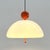 Mid-Century Modern Orange Saliscendi Pendant Light attributed to Elio Martinelli for Martinelli Luce, 1970s For Sale - Image 3 of 7