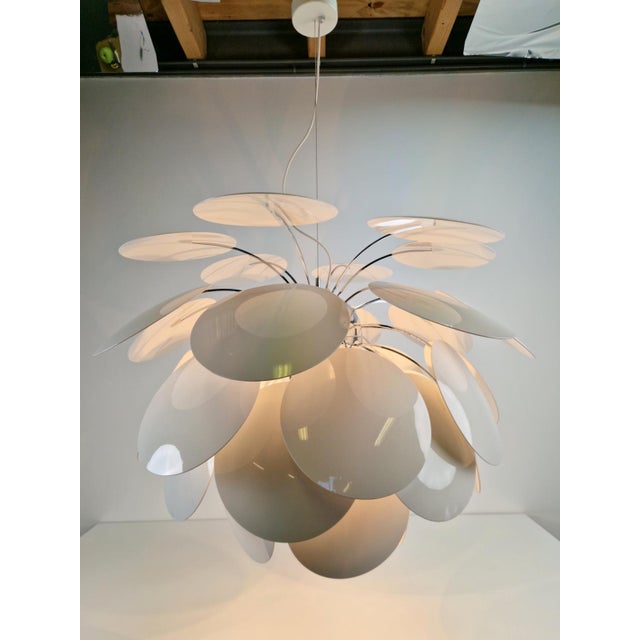 White Discocó Pendant Lamp by Christophe Mathieu for Marset, 2000s For Sale - Image 4 of 18