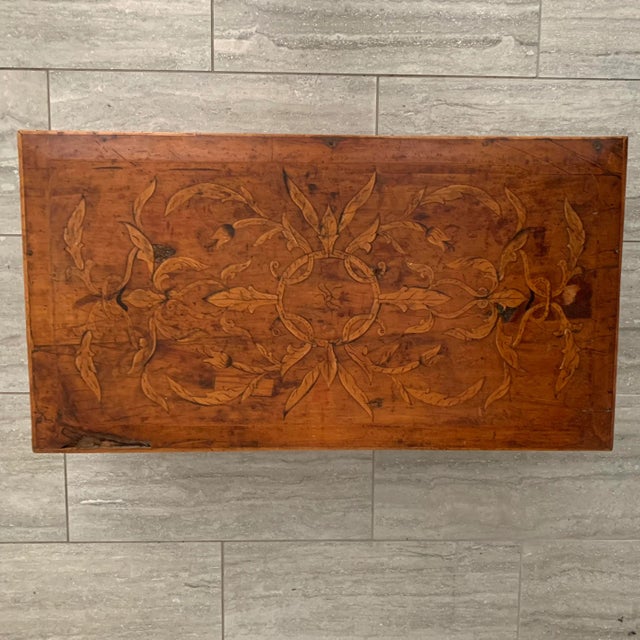 Antique Handmade Wooden Trunk For Sale - Image 4 of 12