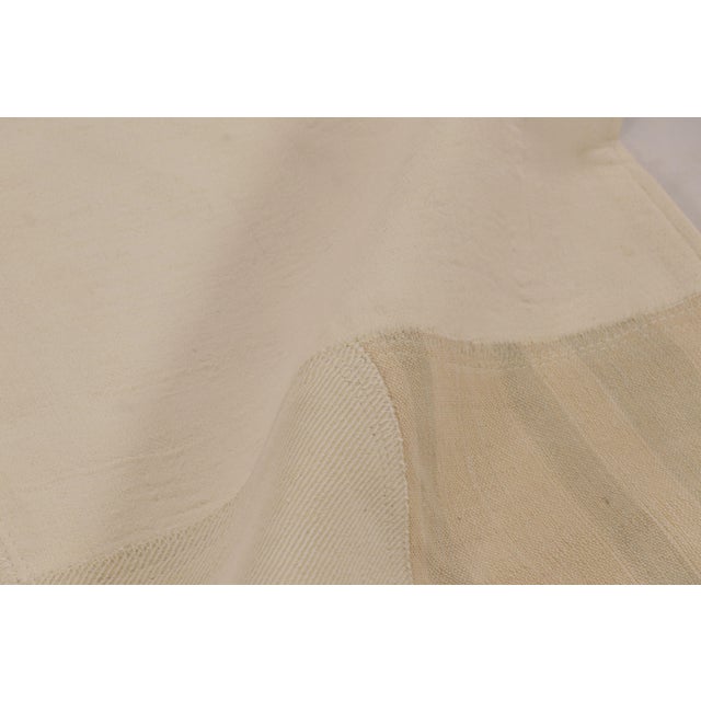 Textile Vintage Anatolian Patchwork Rug With Neutral Design in Beige & Gold - Rug & Kilim For Sale - Image 7 of 10